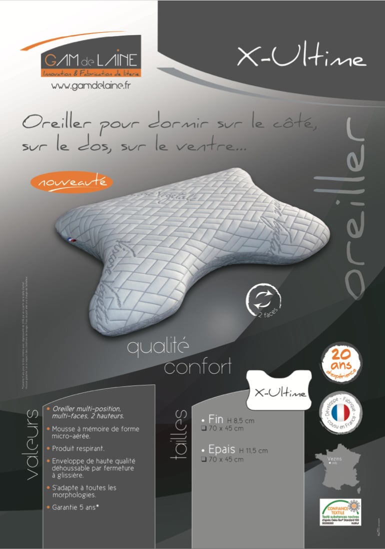 OREILLER ULTIME MEMOIRE DE FORME